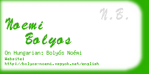 noemi bolyos business card